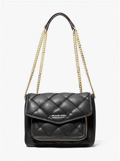 michael kors regina shoulder bag|Regina Medium Woven Shoulder Bag .